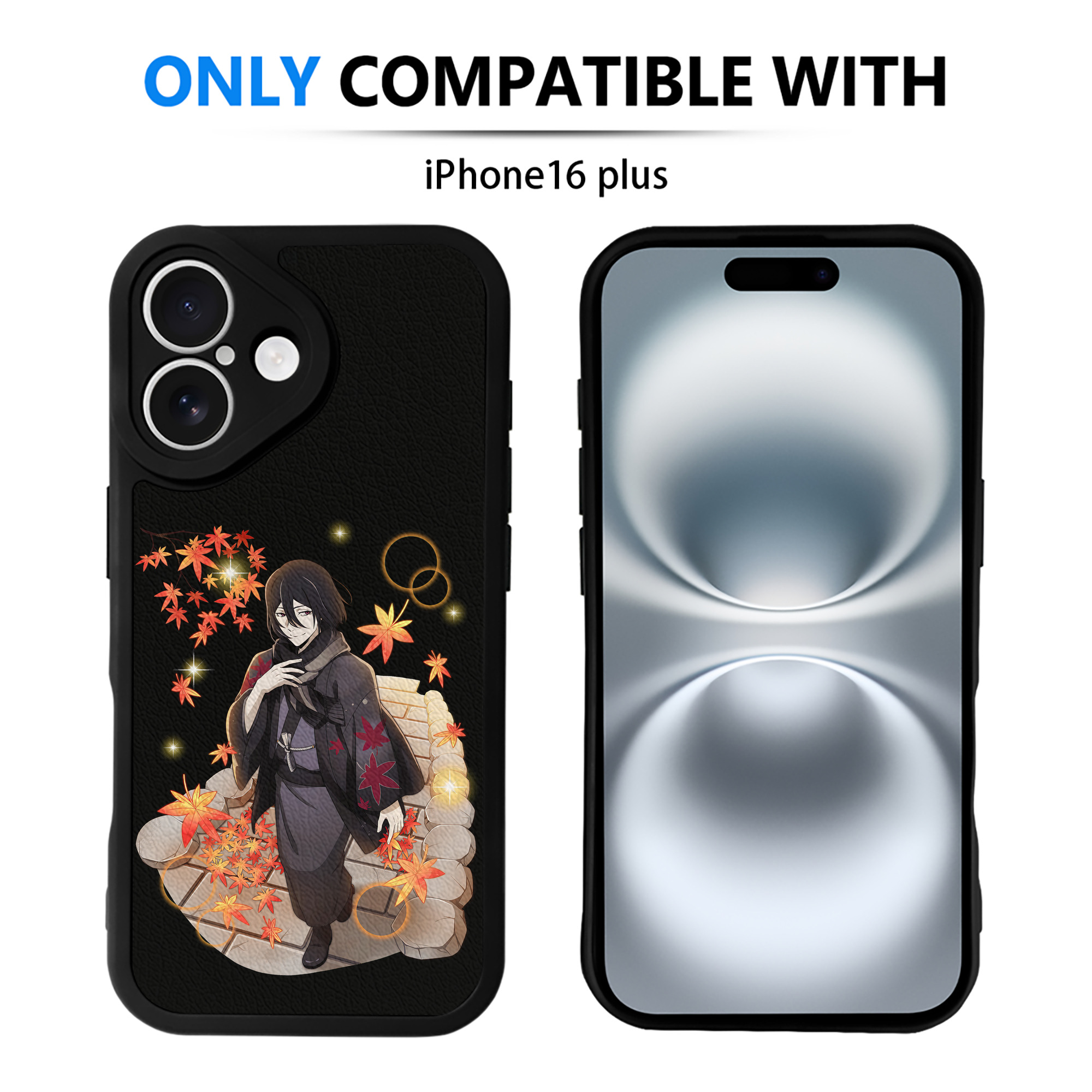 （画像用） 文豪ストレイドッグス Bungo Stray Dogs 【iPhone 16シリーズ対応】シリコンスマホケース（レザー調） 材質：シリコン